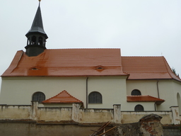 Kostel Leštiny, Žlutice - oprava fasády a střechy